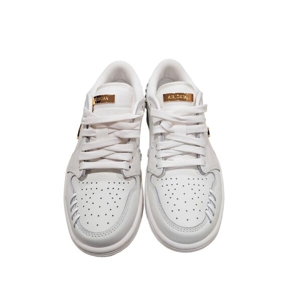 Nike Air Jordan 1 Method of Make Low Sail Metallic Gold Size 5.5 W FN5032-100 - Picture 2 of 11